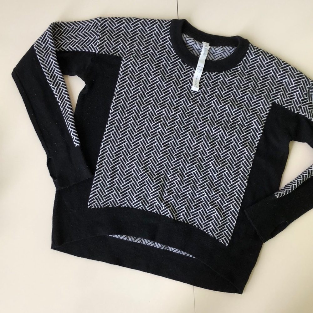 Lululemon Herringbone Merino Wool Sweater - Picture 1 of 8